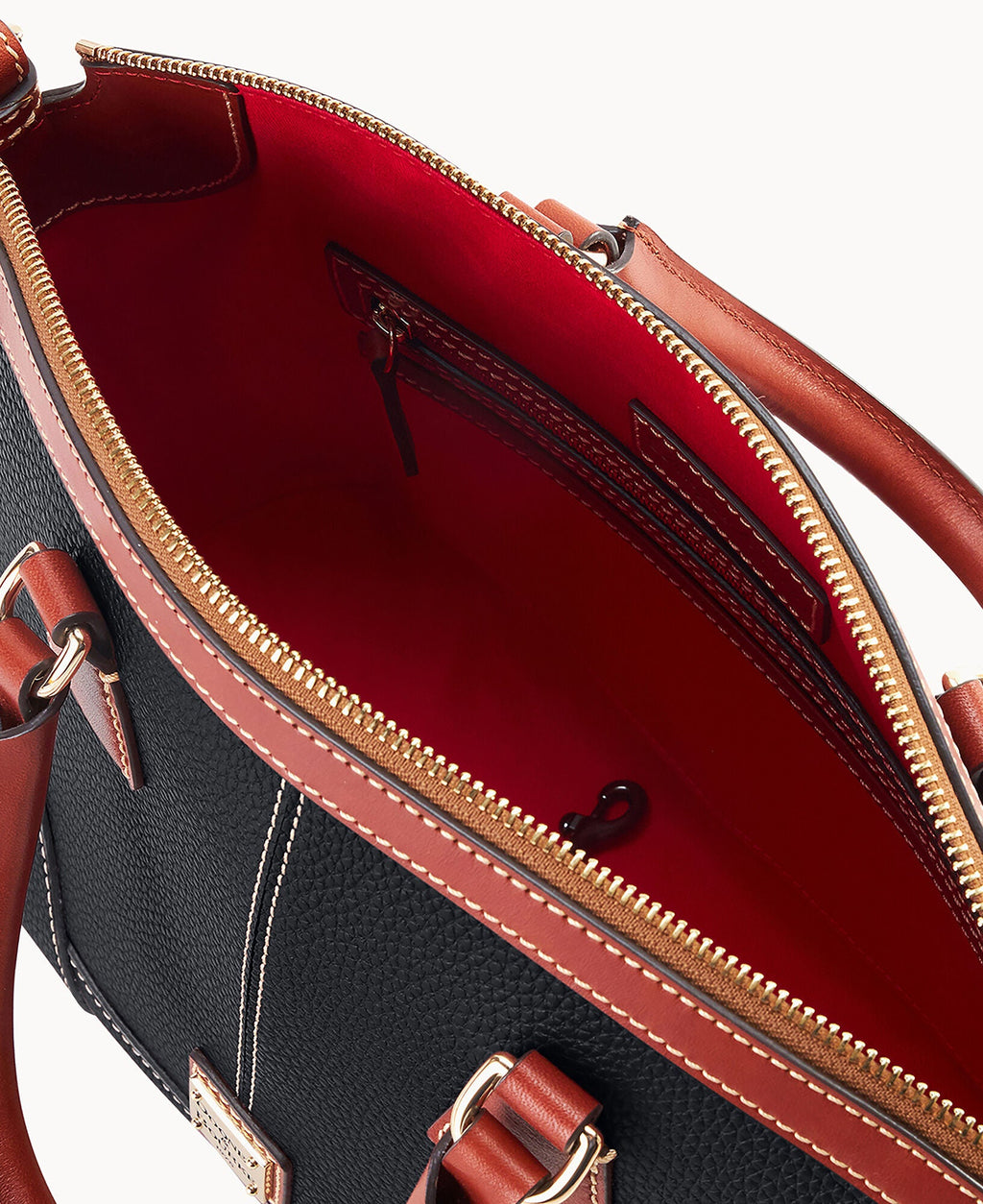 Pebble Grain Small Domed Satchel