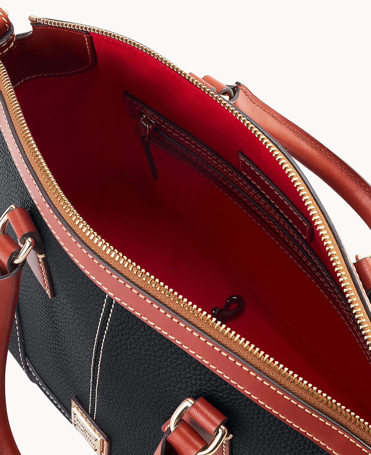 Pebble Grain Small Domed Satchel