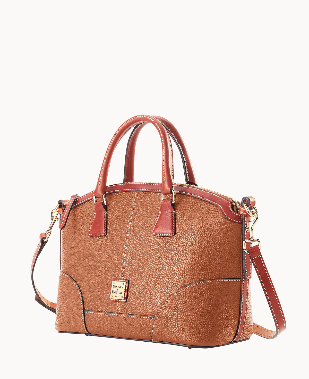 Pebble Grain Small Domed Satchel