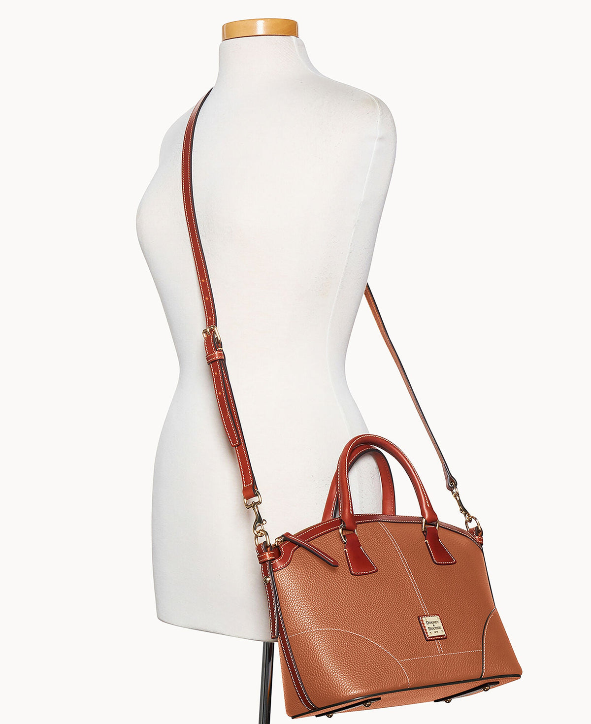 Pebble Grain Small Domed Satchel
