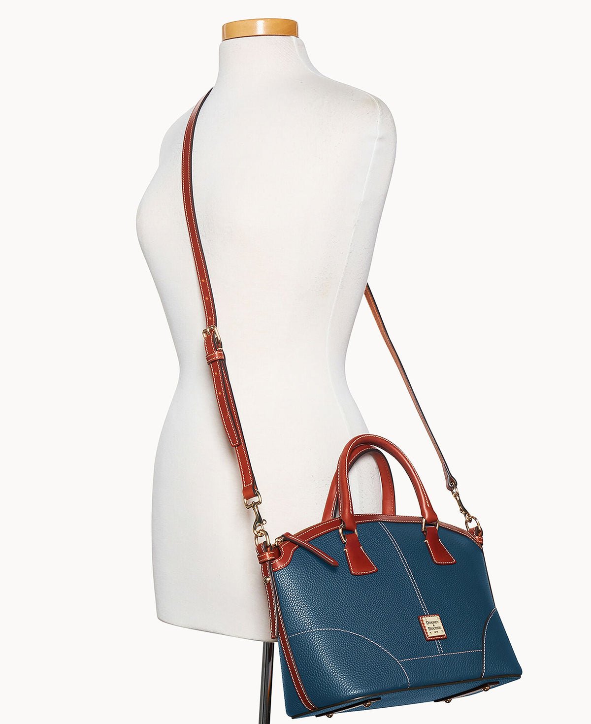 Pebble Grain Small Domed Satchel