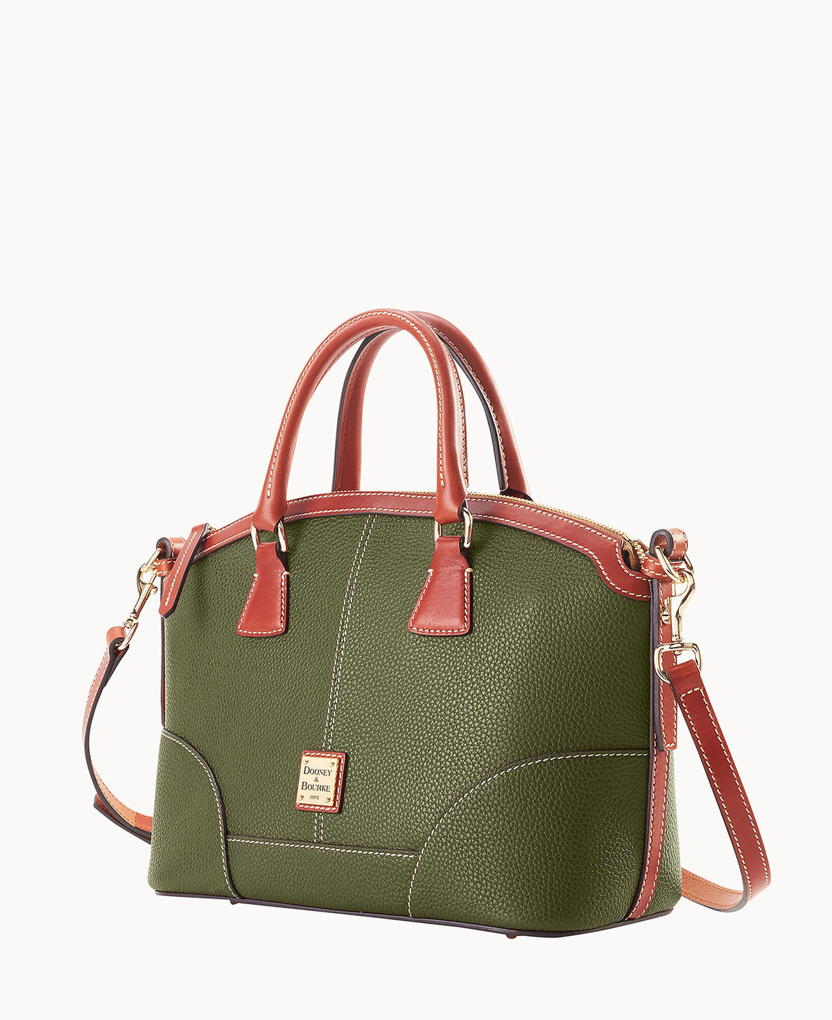 Pebble Grain Small Domed Satchel
