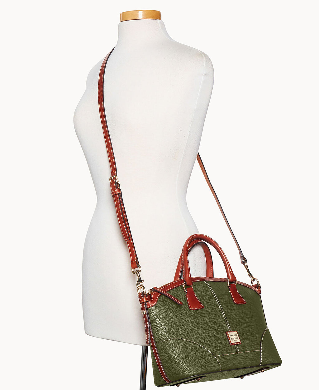 Pebble Grain Small Domed Satchel