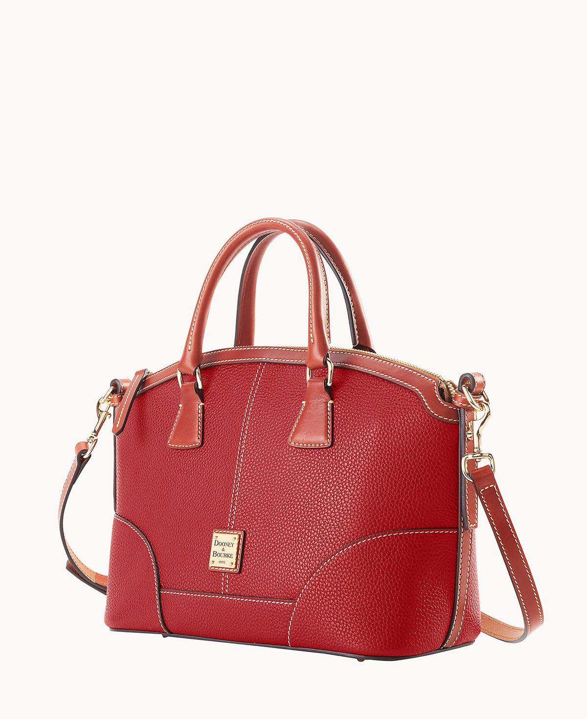 Pebble Grain Small Domed Satchel