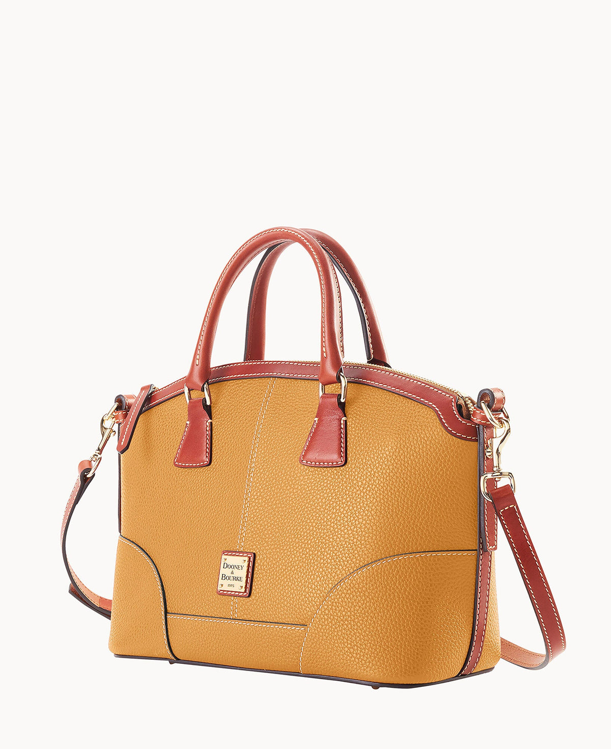 Pebble Grain Small Domed Satchel