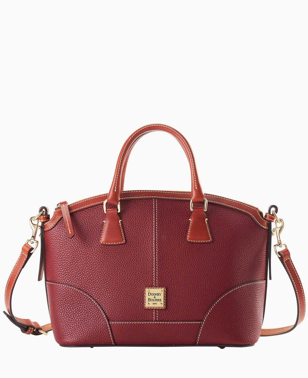 Pebble Grain Small Domed Satchel