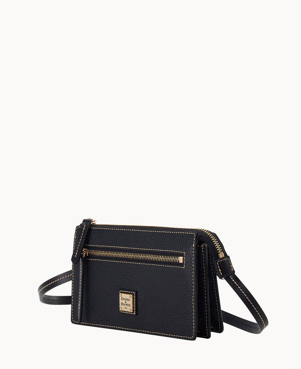 Pebble Grain Multi Zip Crossbody