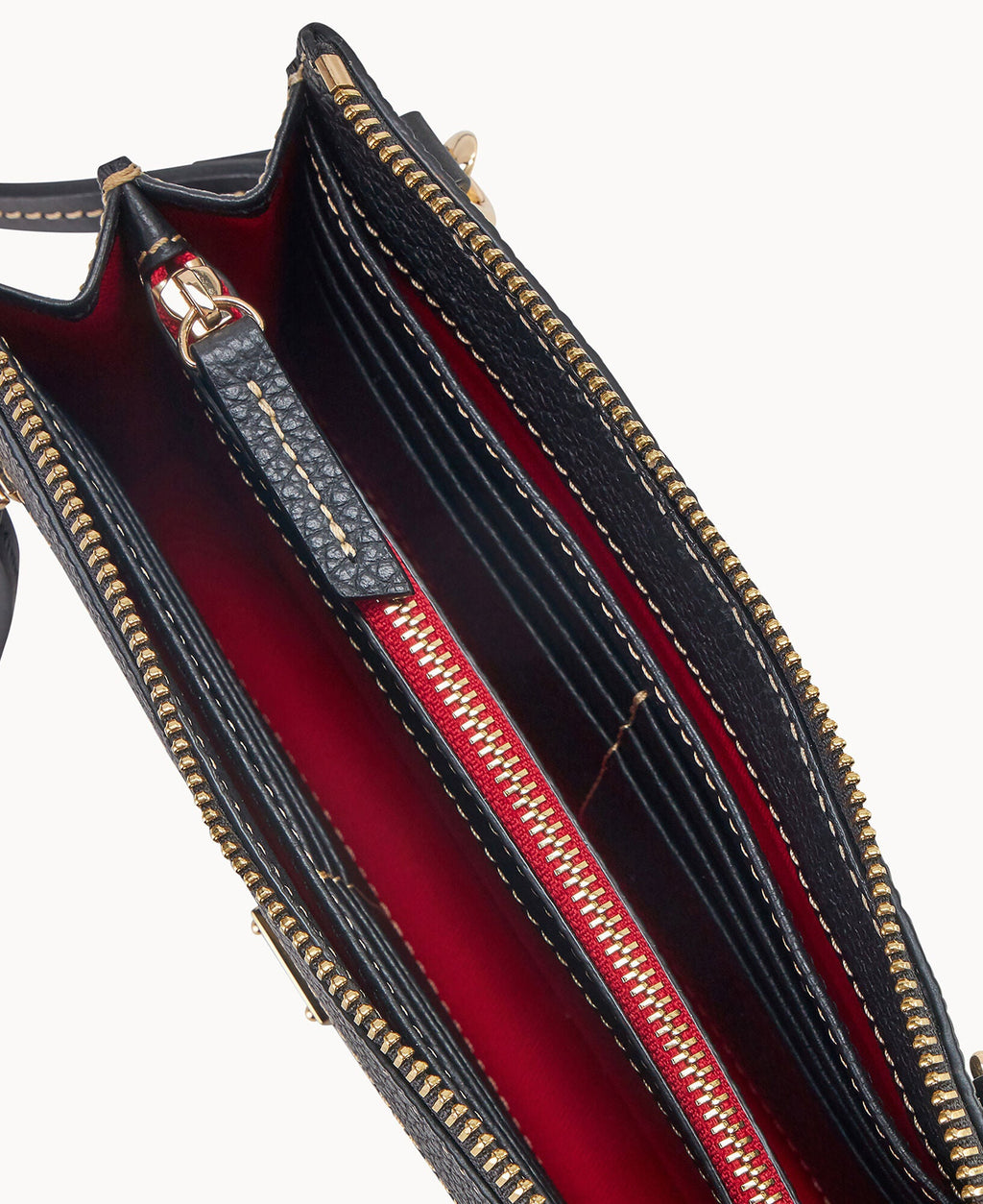 Pebble Grain Multi Zip Crossbody