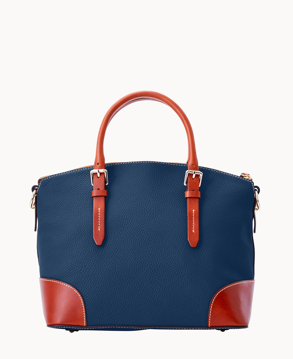 Pebble Grain Domed Satchel
