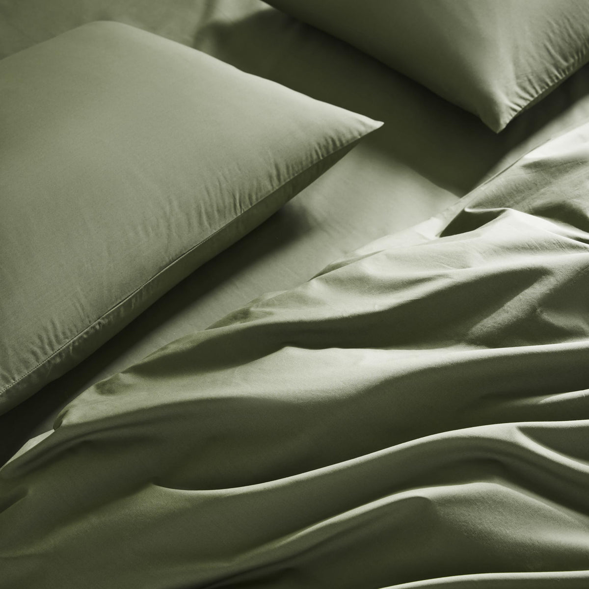 Classic Percale No Flat Sheet Set Bundle