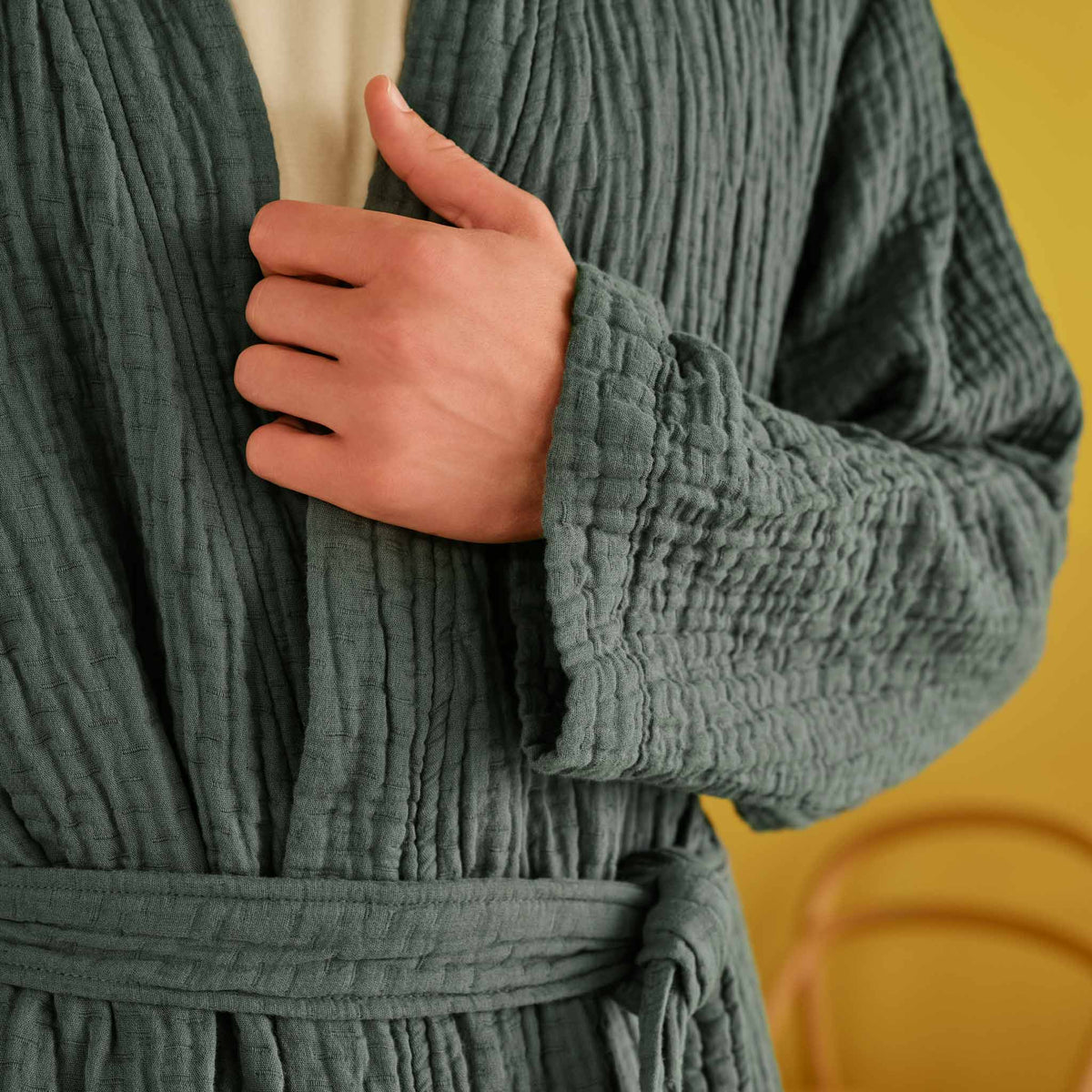 Breezeweave Crinkle Cotton Robe - Last Call