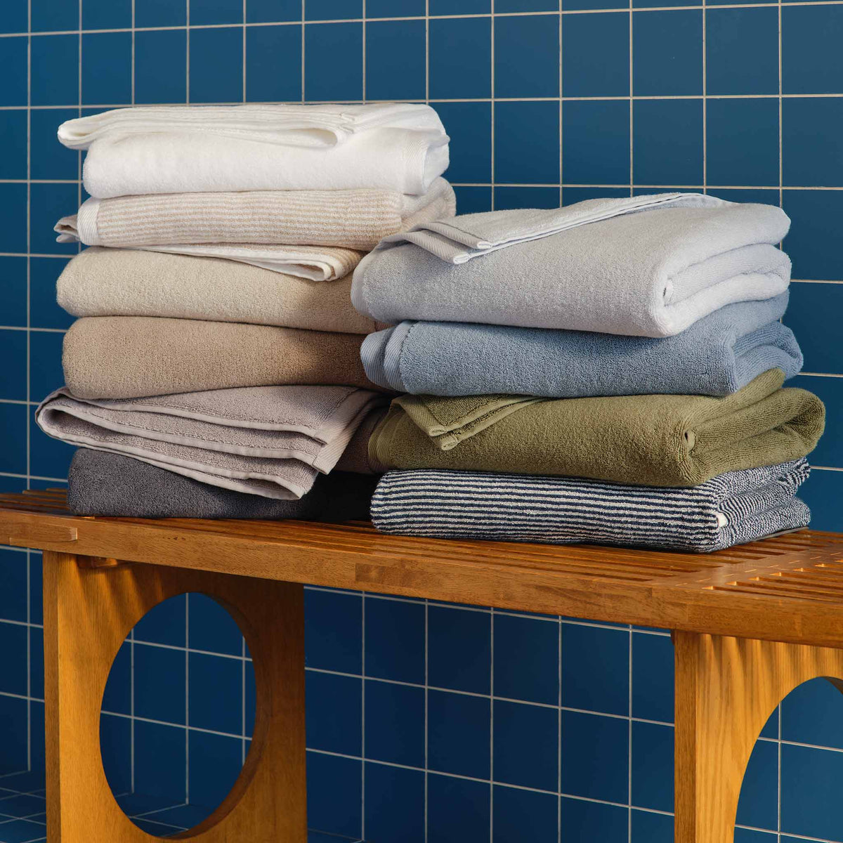 Plush Turkish Cotton Hand Towels Set of 2