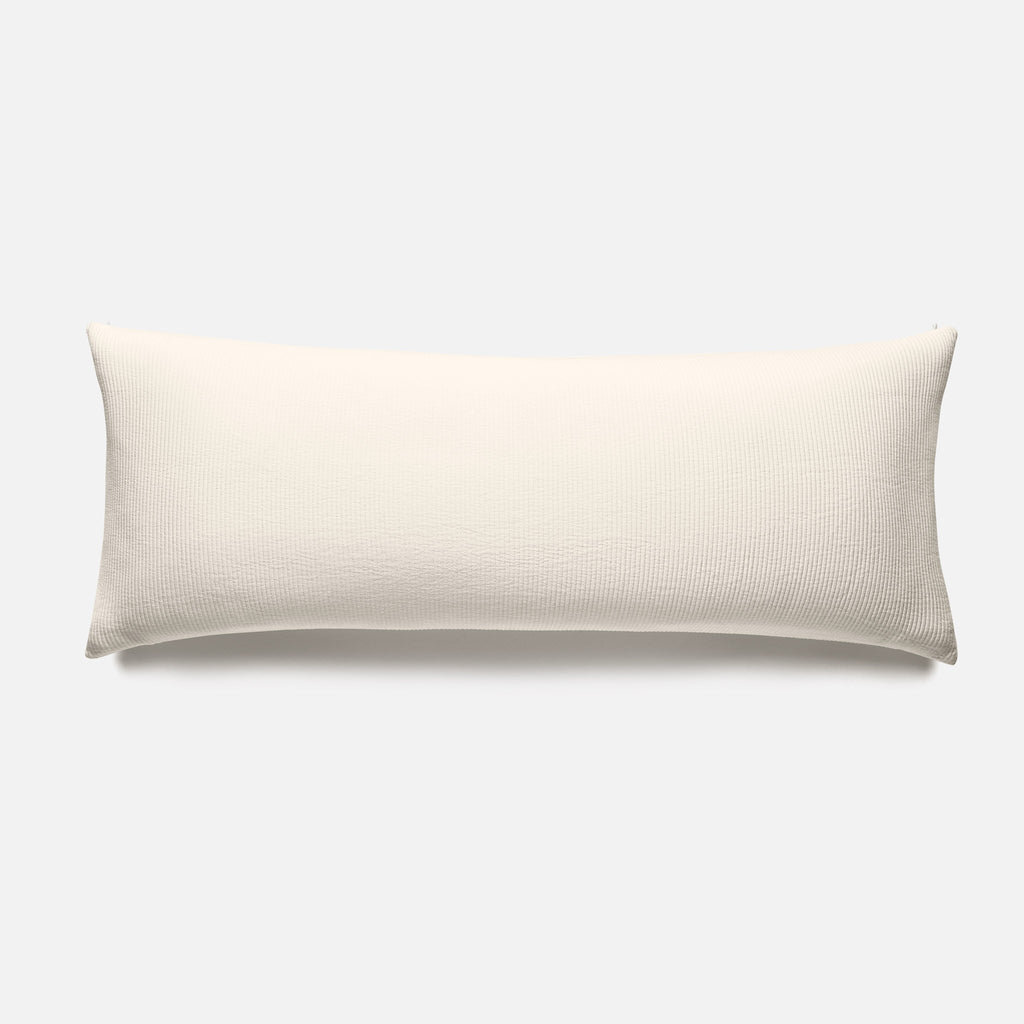 Ribbed Matelasse Lumbar Pillow Cover
