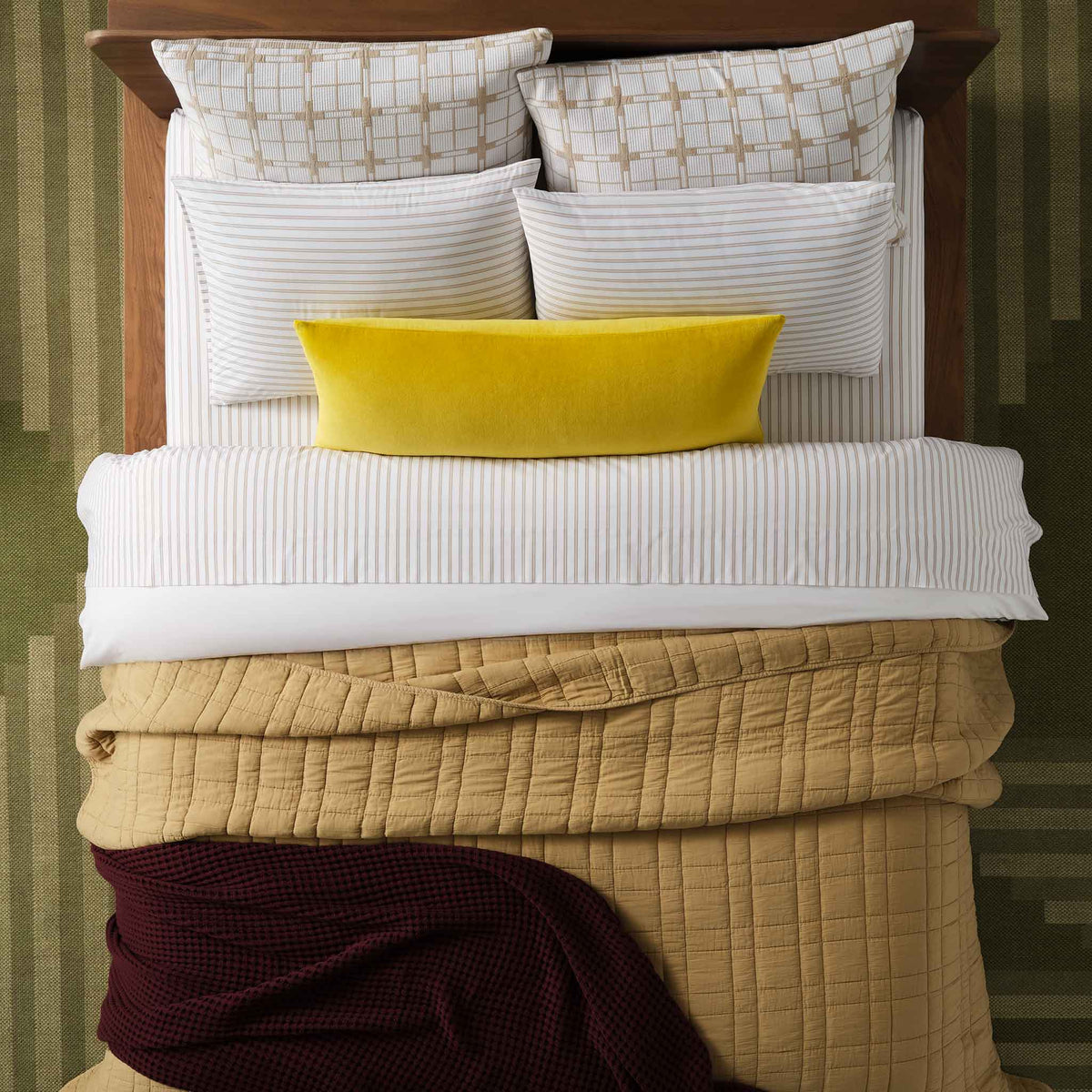 Cotton Velvet Lumbar Pillow Cover