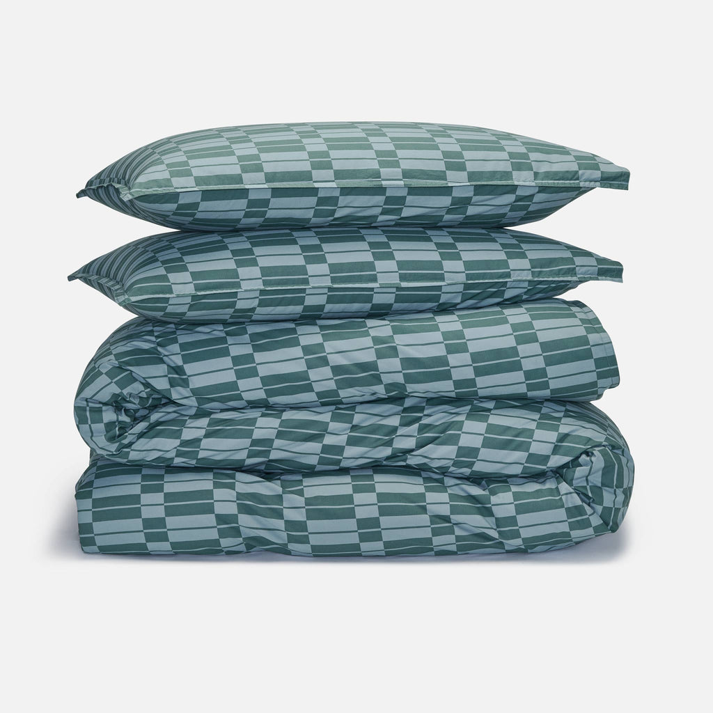 Washed Classic Percale Duvet Set