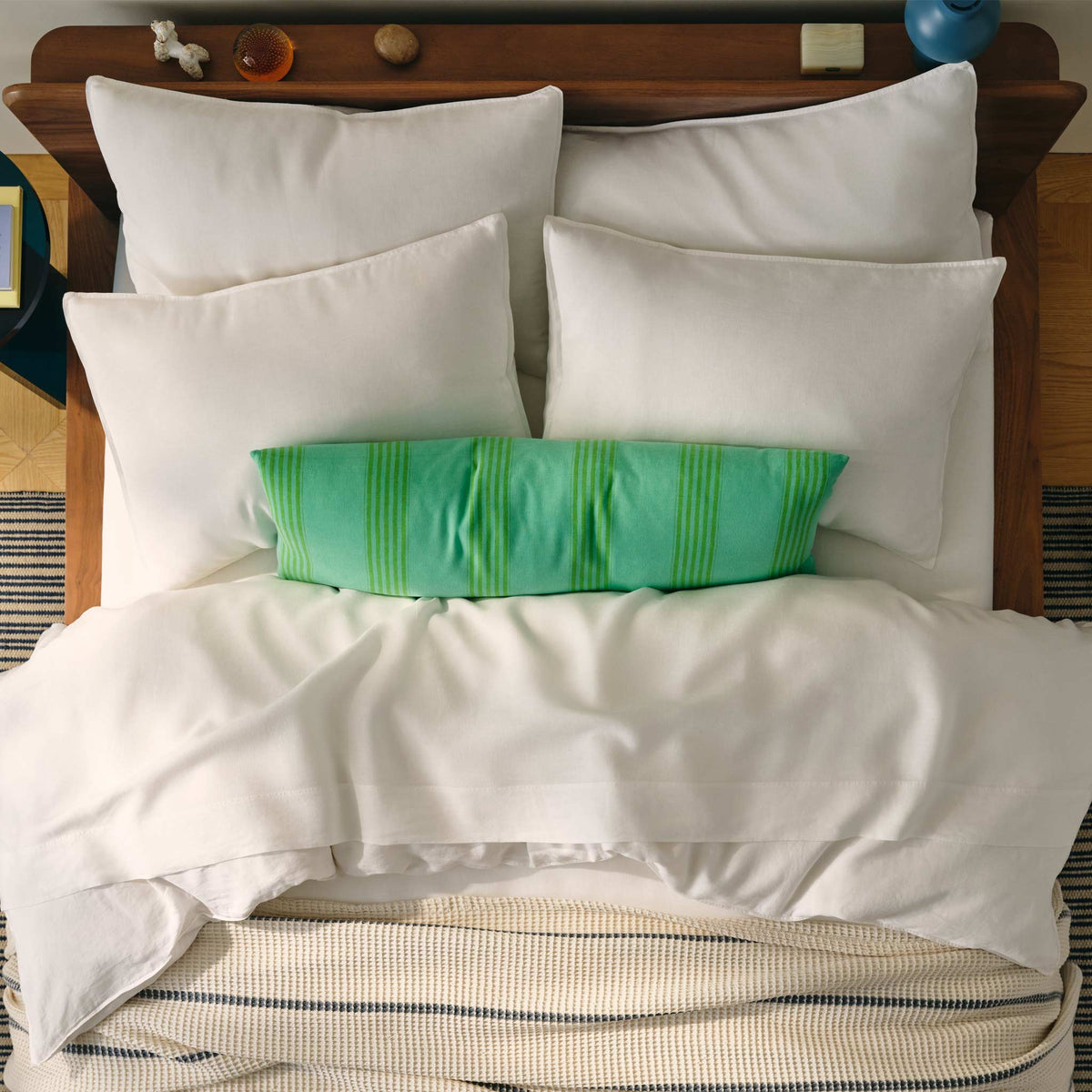 Washed European Linen Lumbar Pillow Cover - Last Call