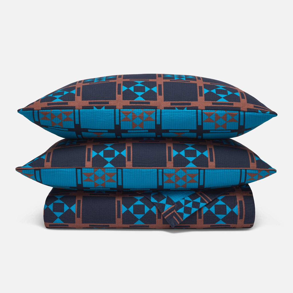 Ribbed Matelasse Quilt Set