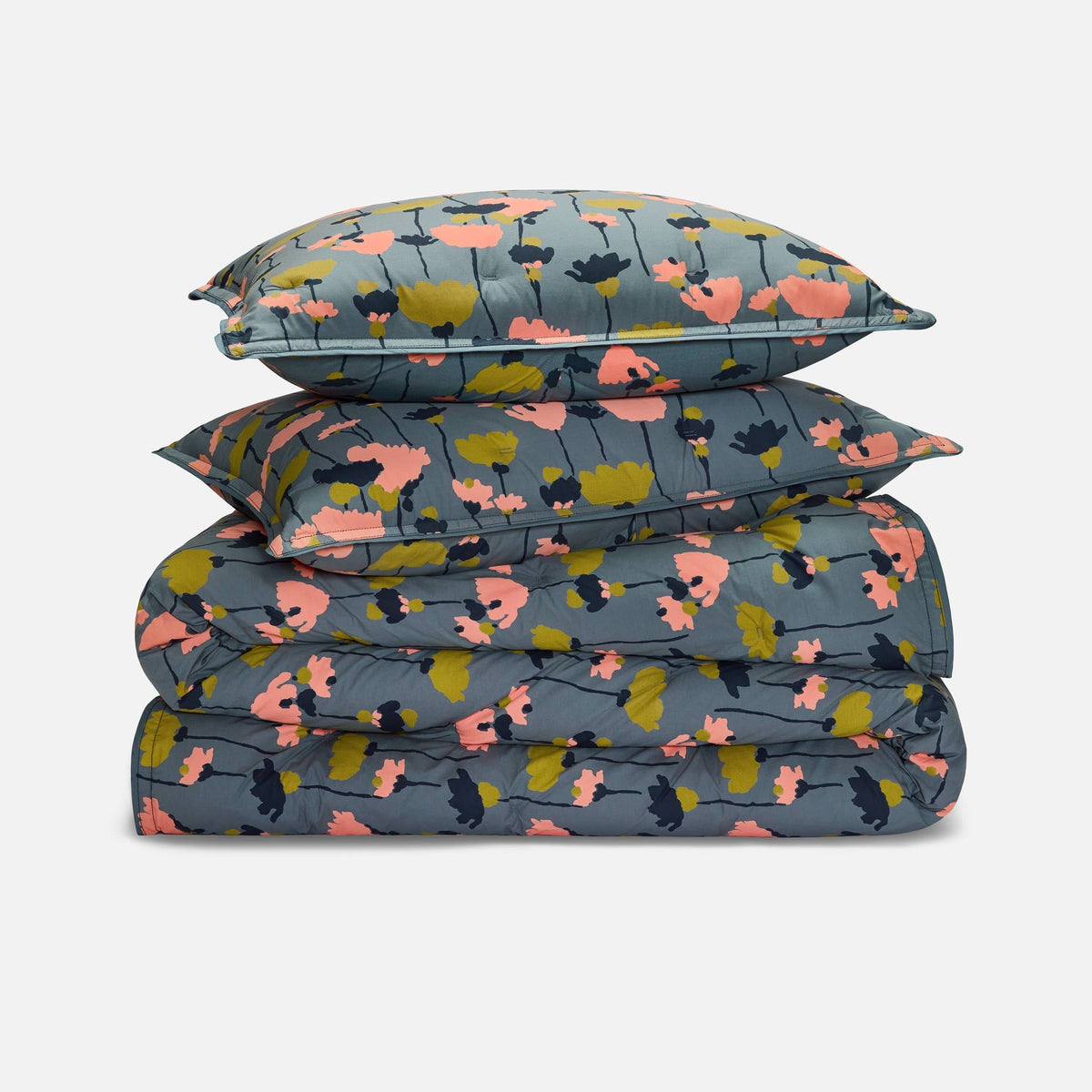 Washed Classic Percale Comforter Set