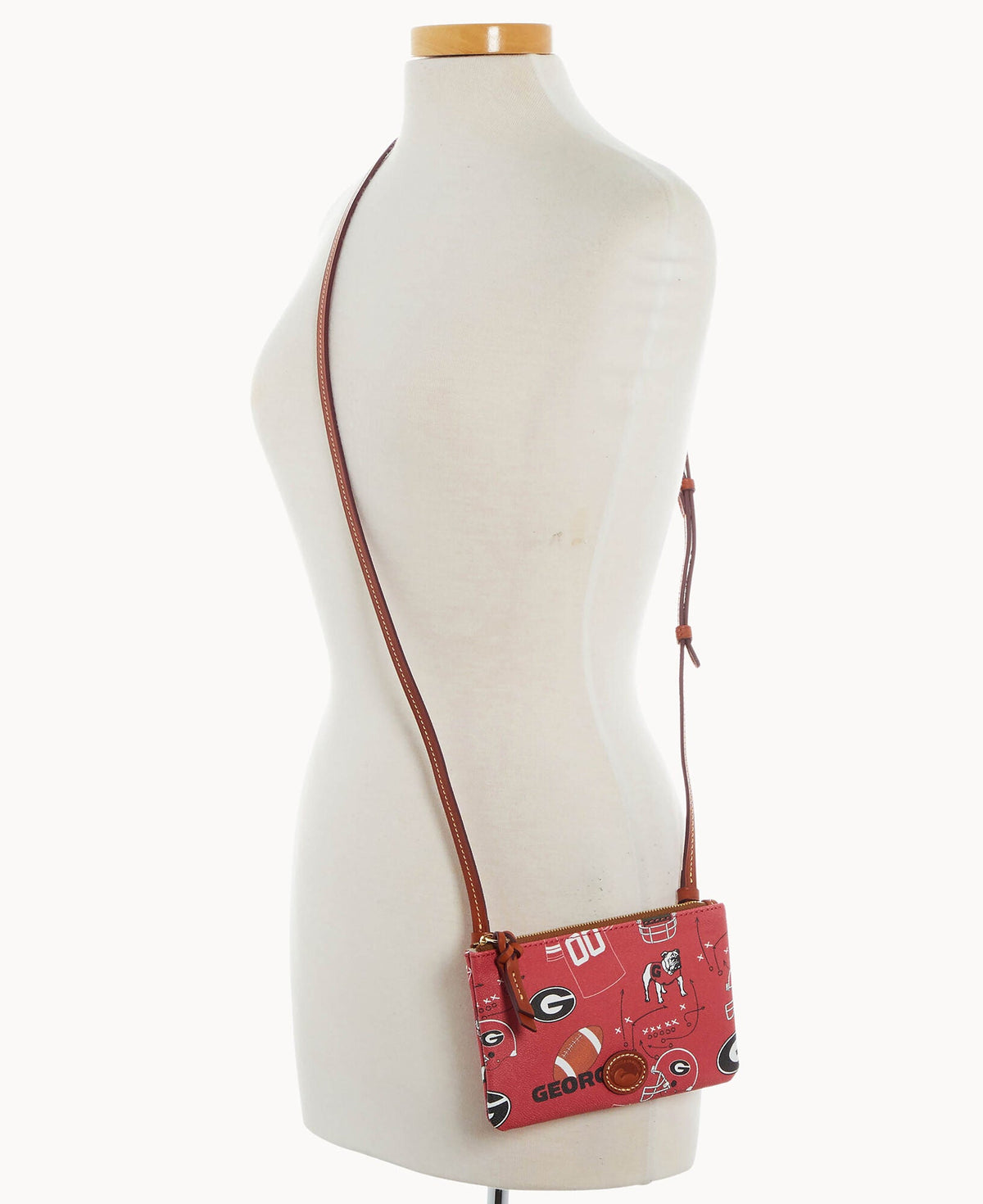 Collegiate University of Georgia Top Zip Crossbody