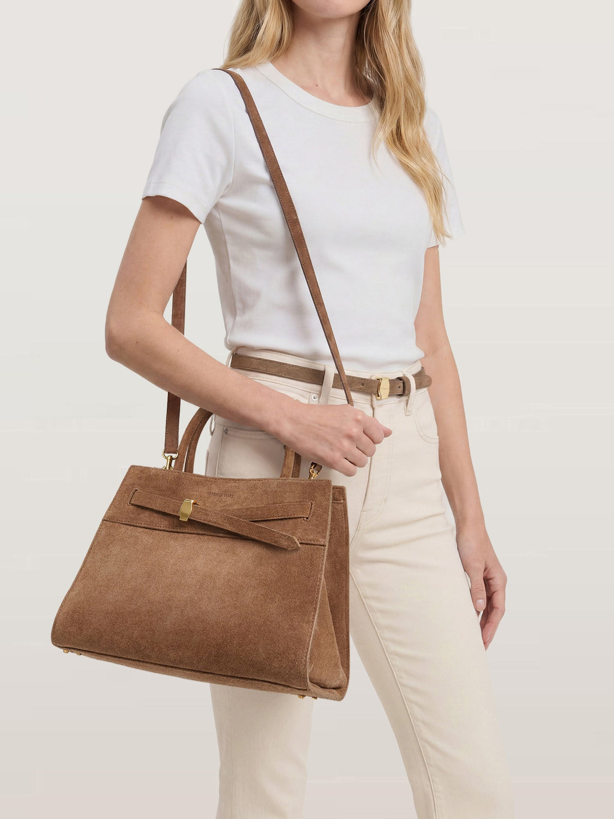 Veronica Beard Suede Dash Bag