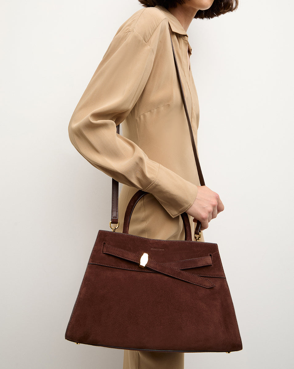 Veronica Beard Suede Dash Bag