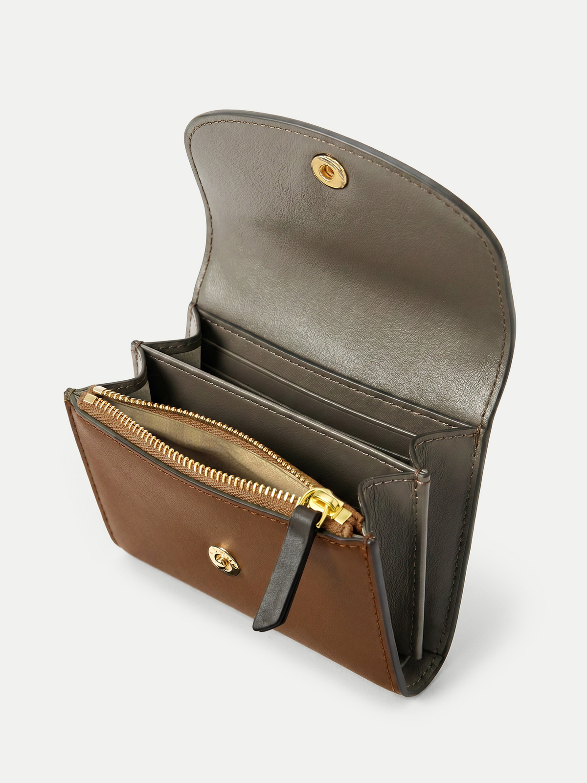 Color-Block Flap Card Holder