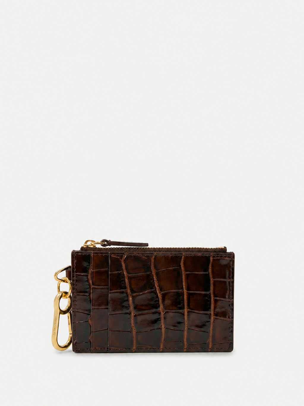 Croc-Embossed Card Holder