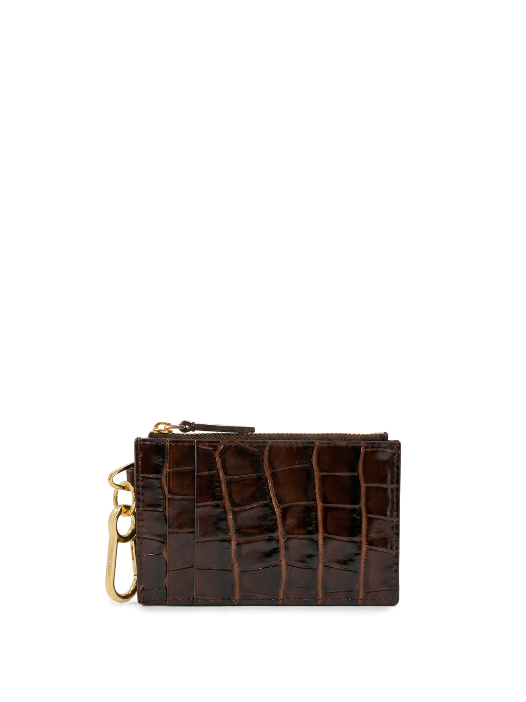 Croc-Embossed Card Holder