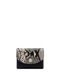 Snake-Embossed Flap Card Holder