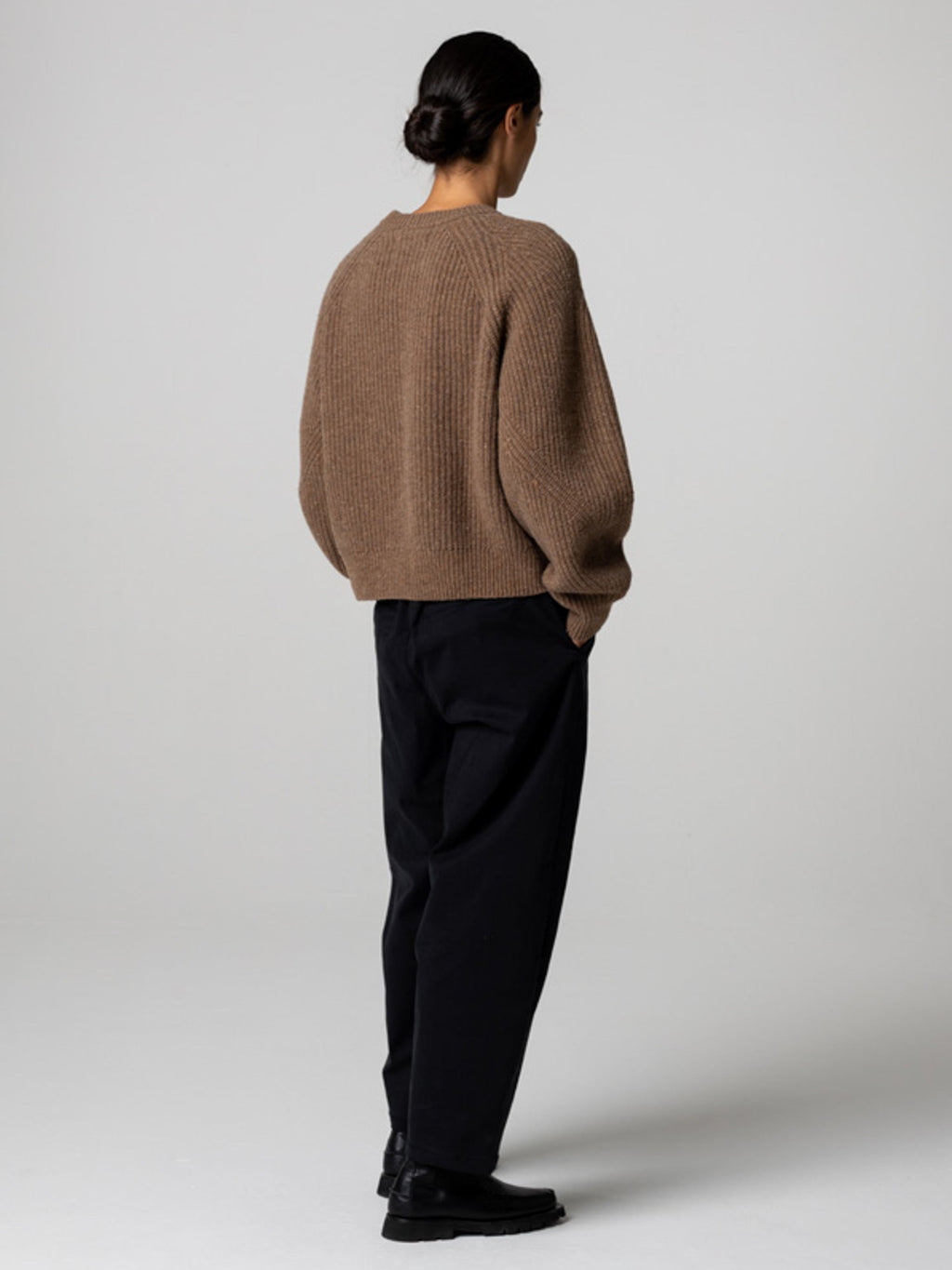 Women's Amy Powney + Finisterre Fisherman Rib Crew Neck Jumper