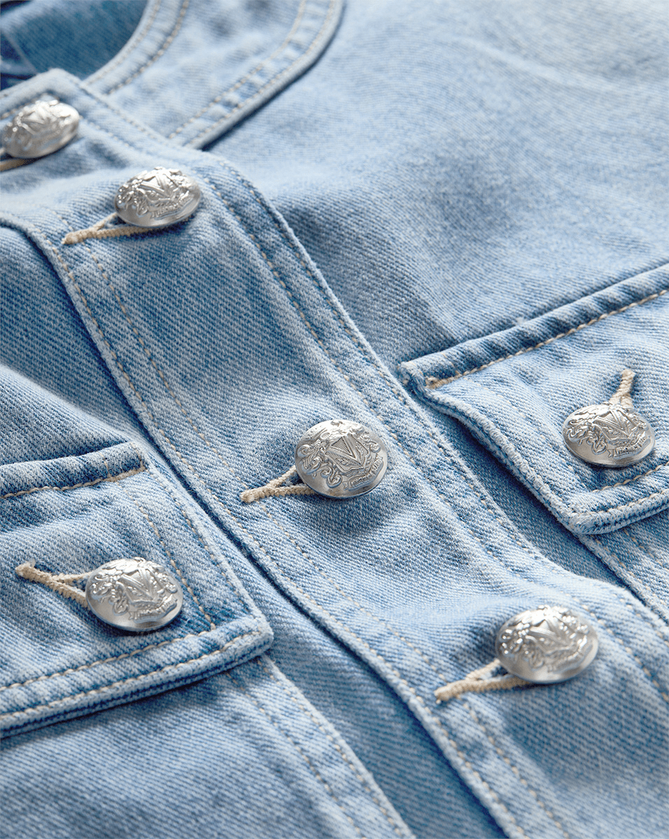 Elias Short Sleeve Denim Jacket