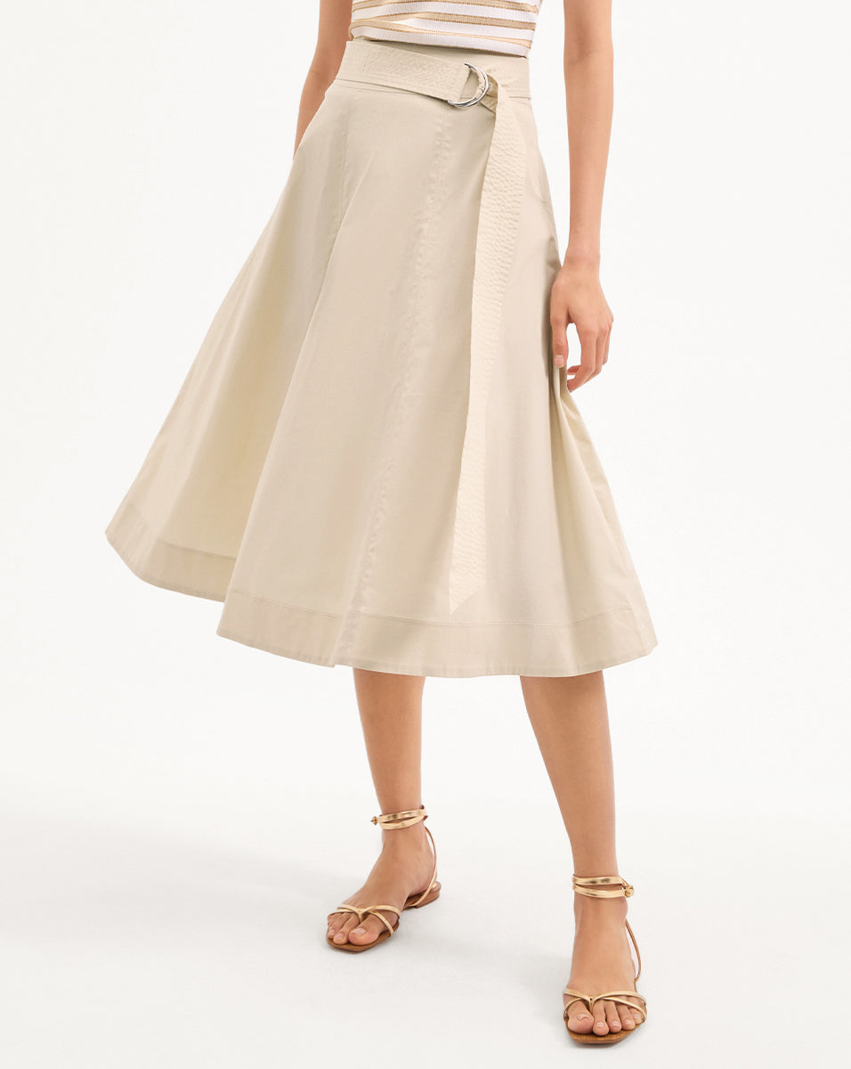 Facia A-Line Midi Skirt