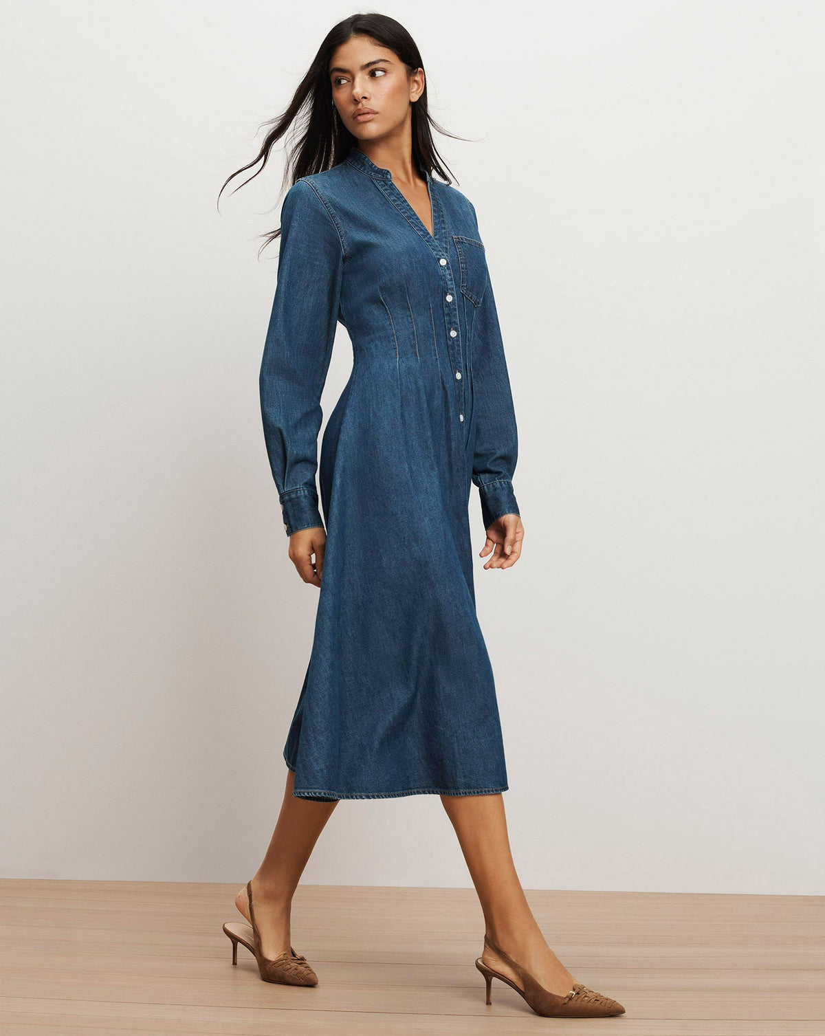 Arcadia Denim Shirtdress