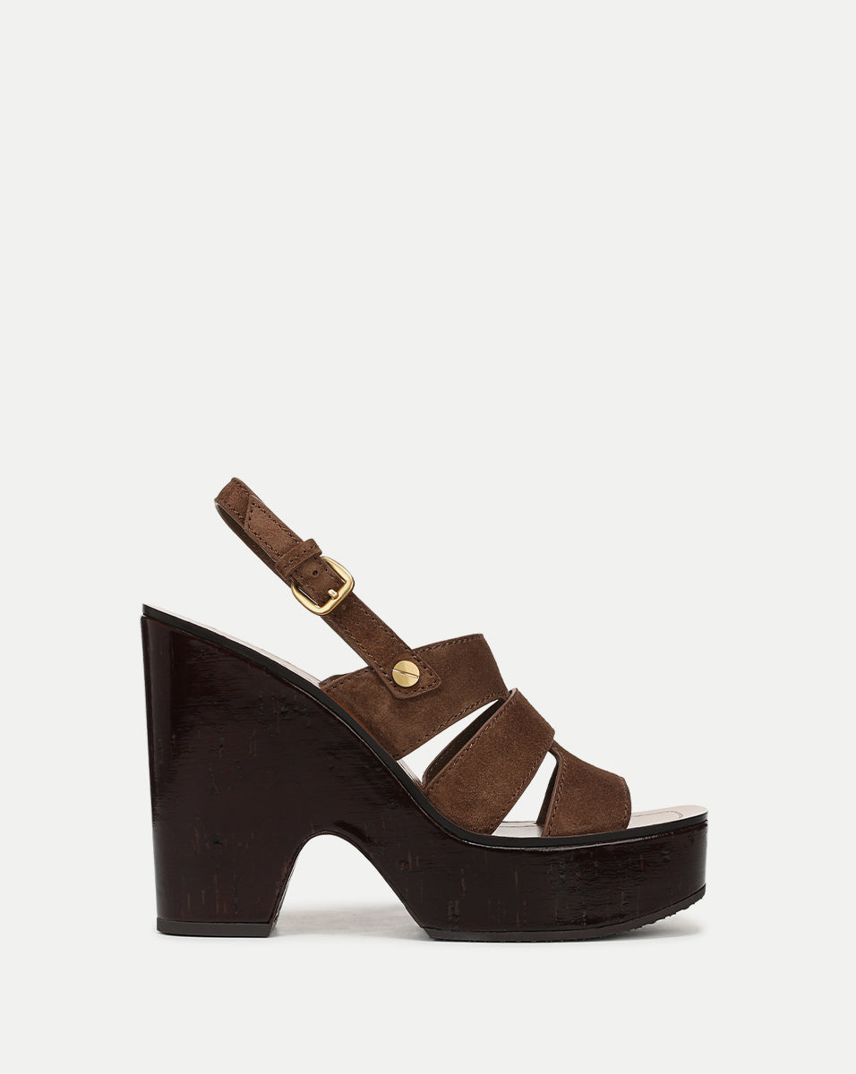 Peony Suede Platform Sandal