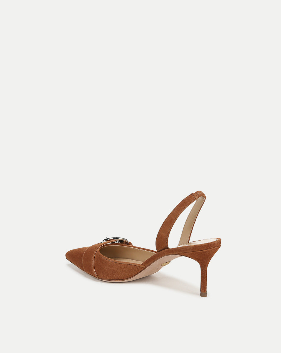 Roxy Suede Slingback Pump
