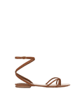 Allegra Suede Ankle-Wrap Sandal