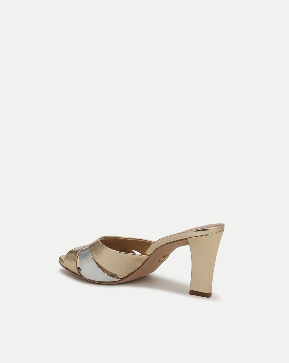 Cassiel Metallic Slide Sandal