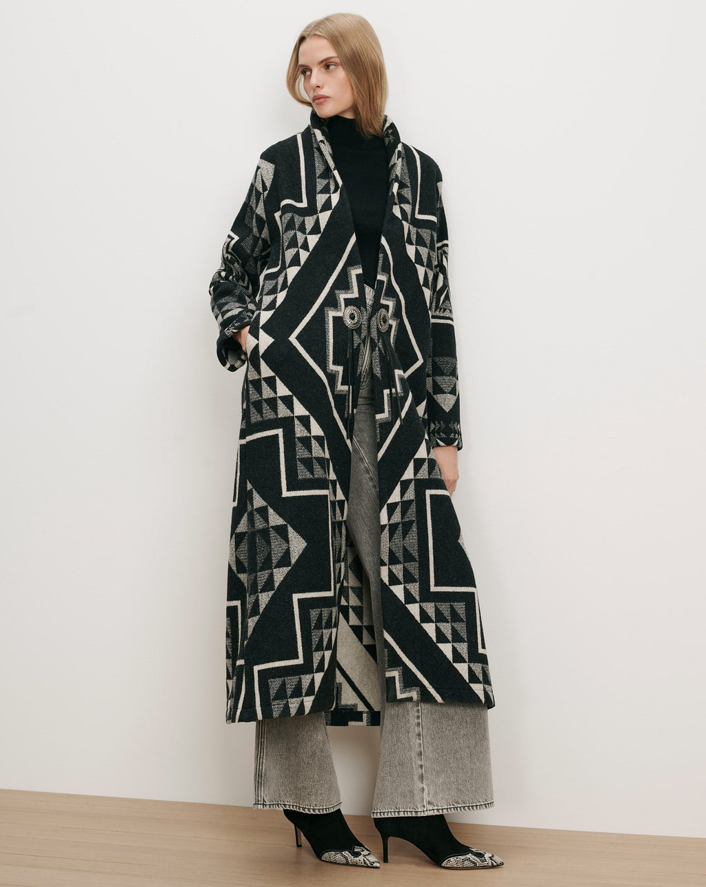 Long Wool Bolero Coat