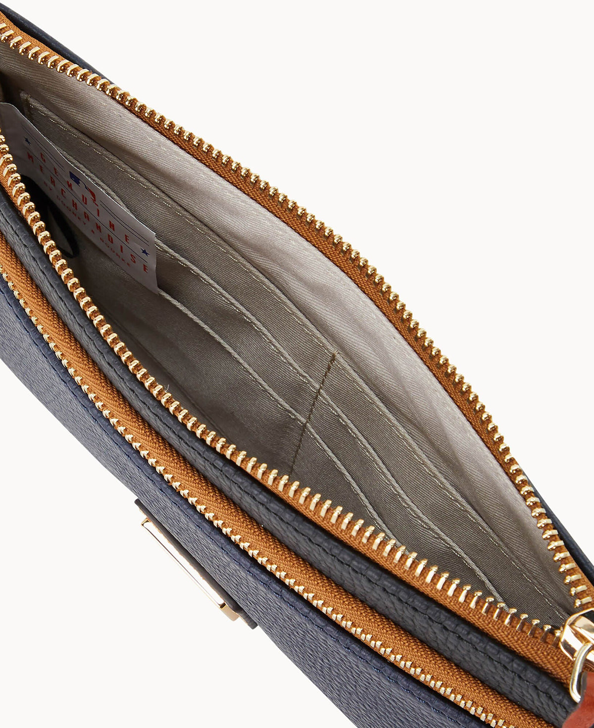 MLB Braves Double Zip Wristlet