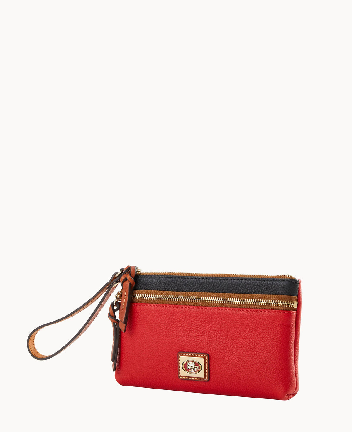 NFL 49ERS Double Zip Wristlet