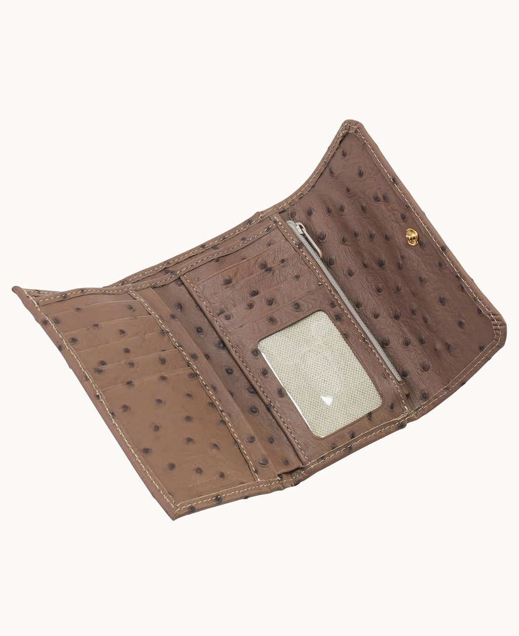 Ostrich Flap Wallet