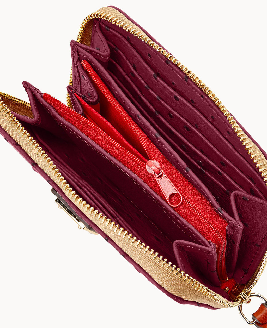 Ostrich Medium Zip Around Wallet