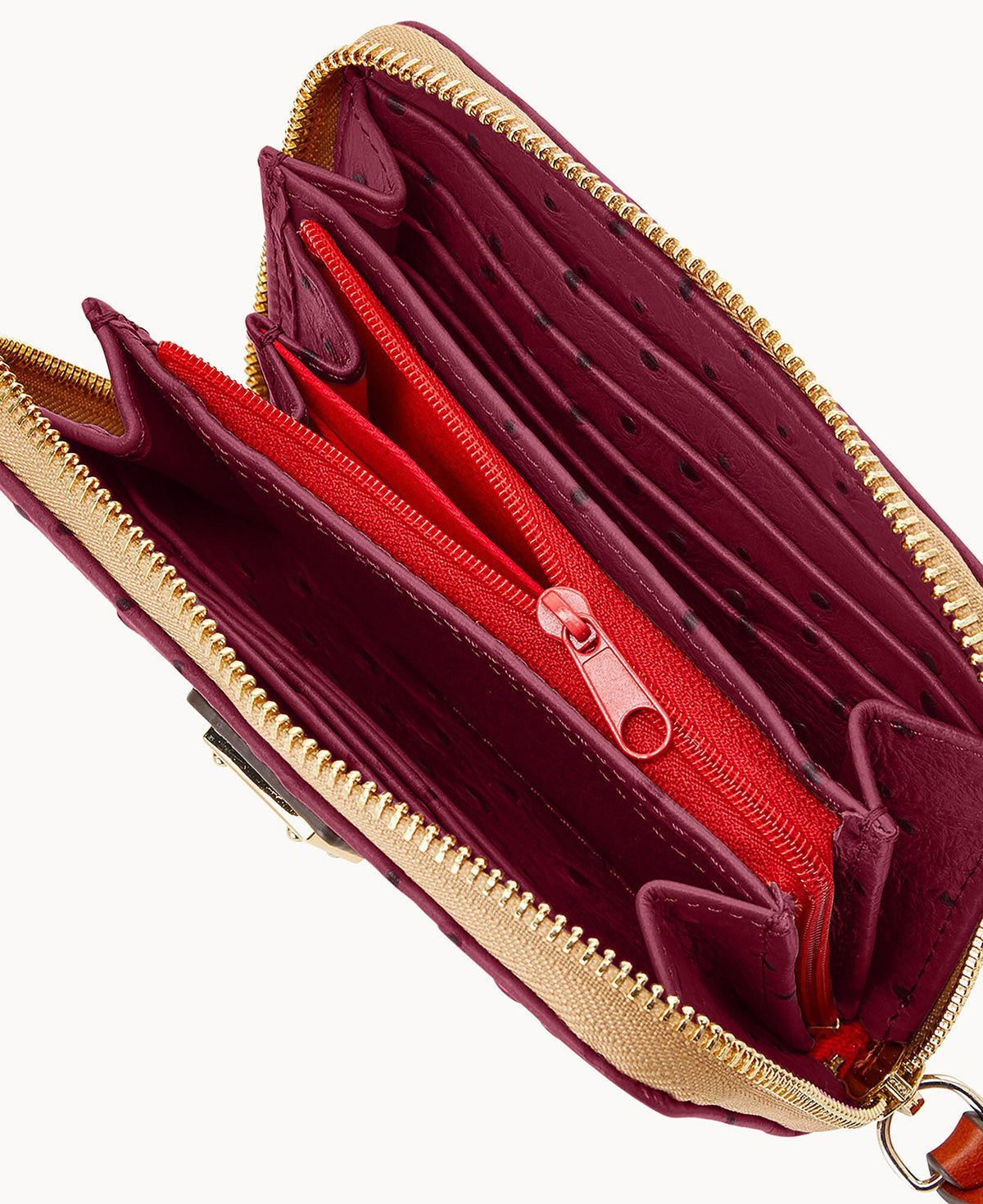 Ostrich Medium Zip Around Wallet