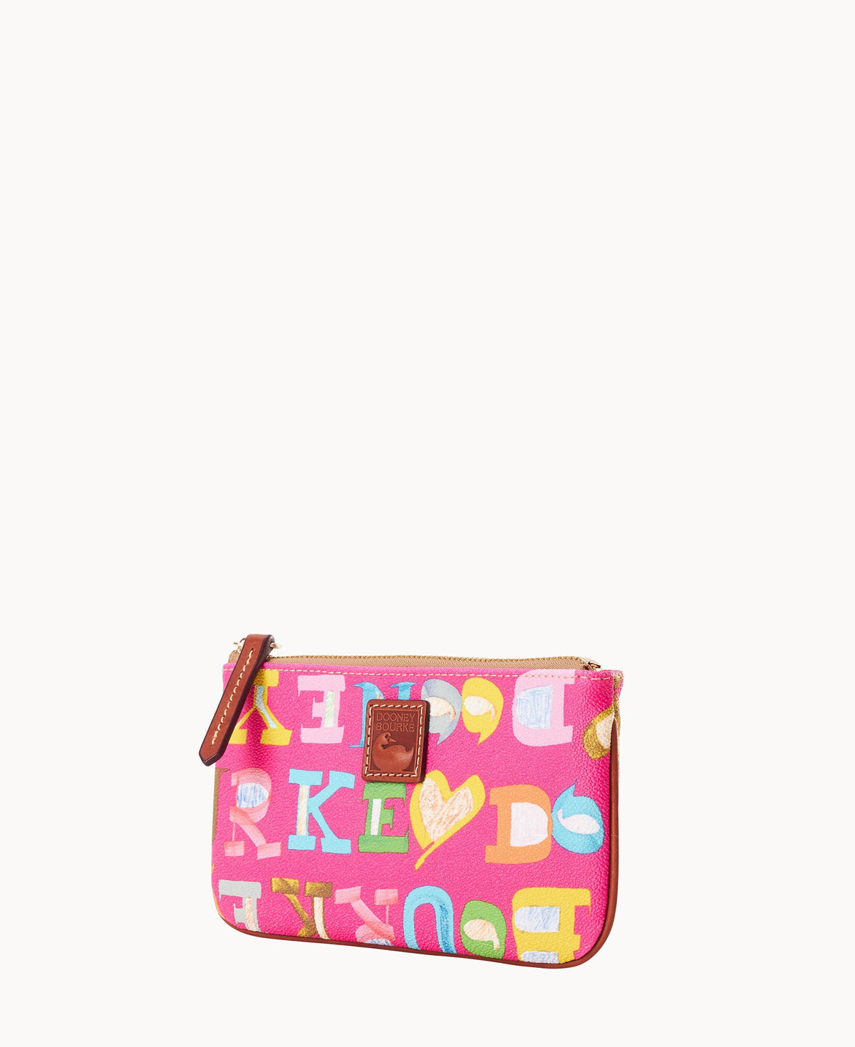 Doodle II Coated Cotton Medium Wristlet