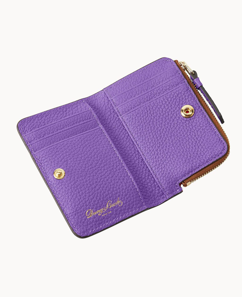 Pebble Grain Zip Credit Card Wallet 12