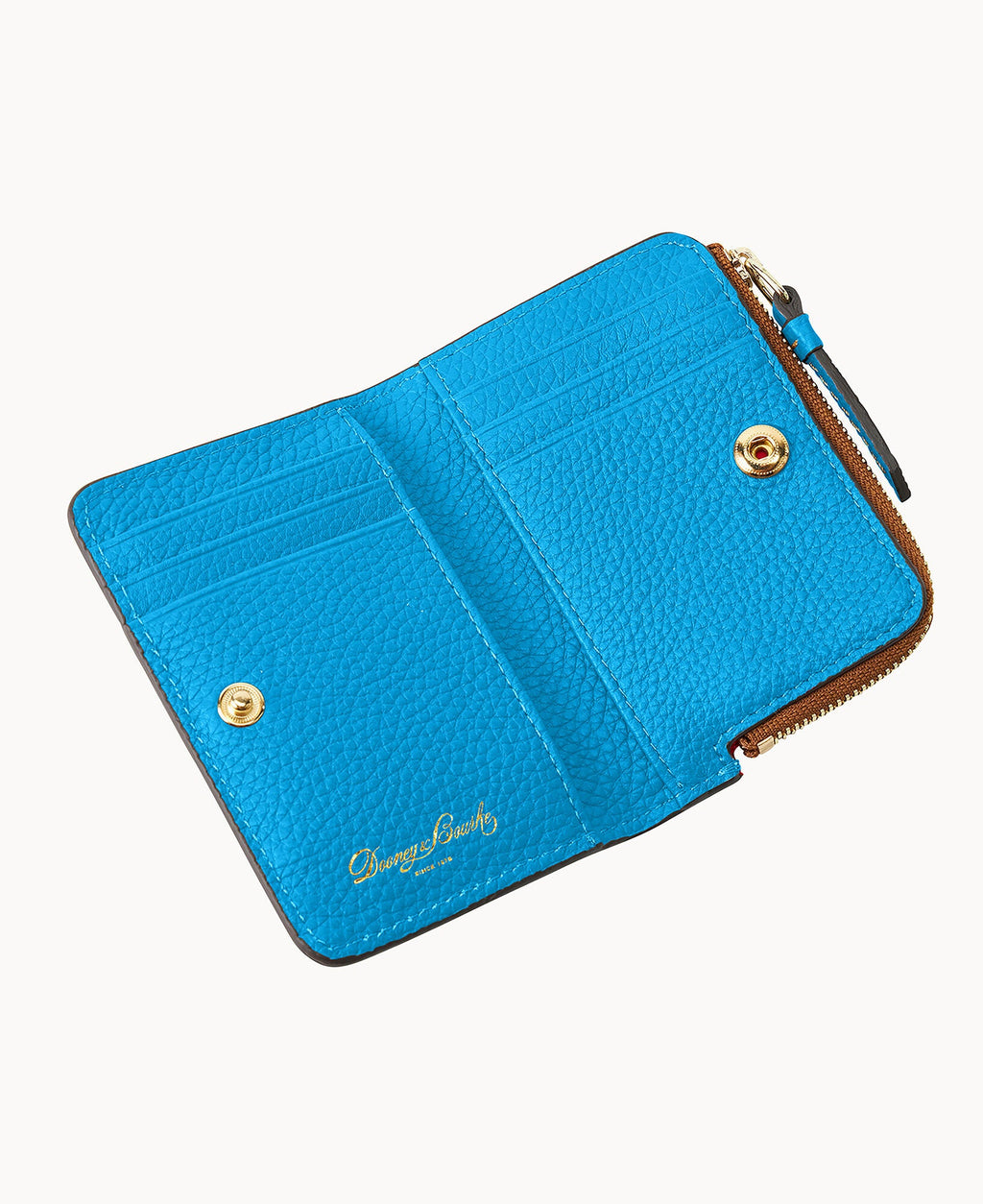 Pebble Grain Zip Credit Card Wallet 12