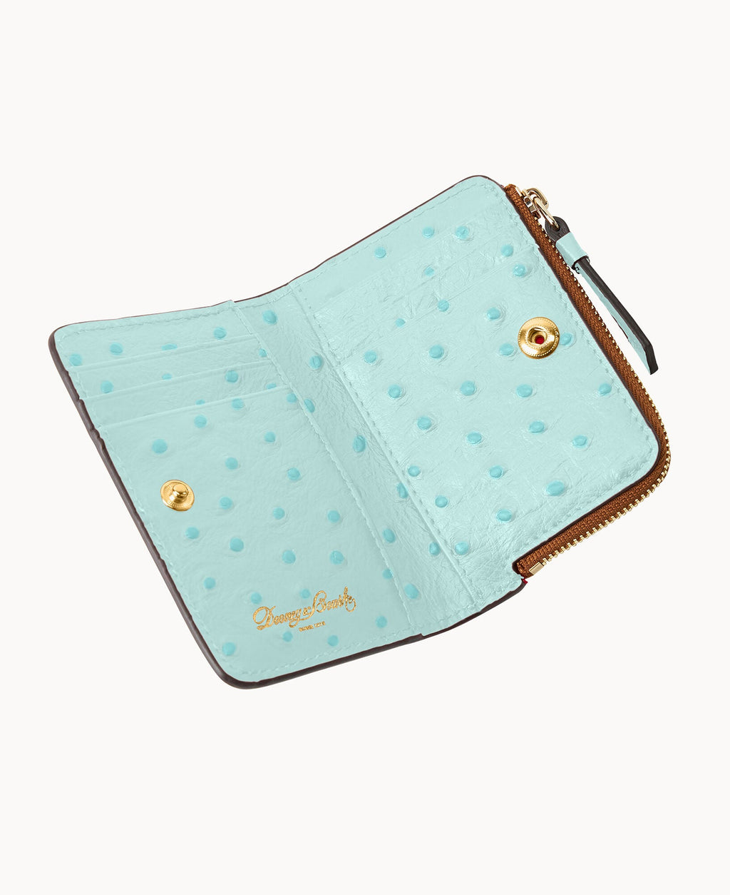 Ostrich Zip Credit Card Wallet 12