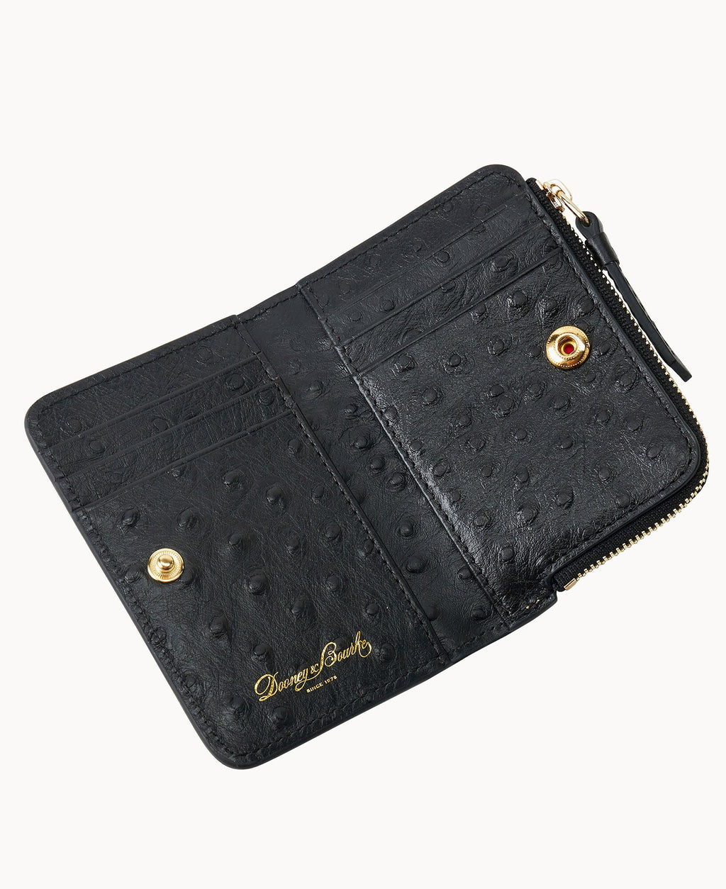 Ostrich Zip Credit Card Wallet 12