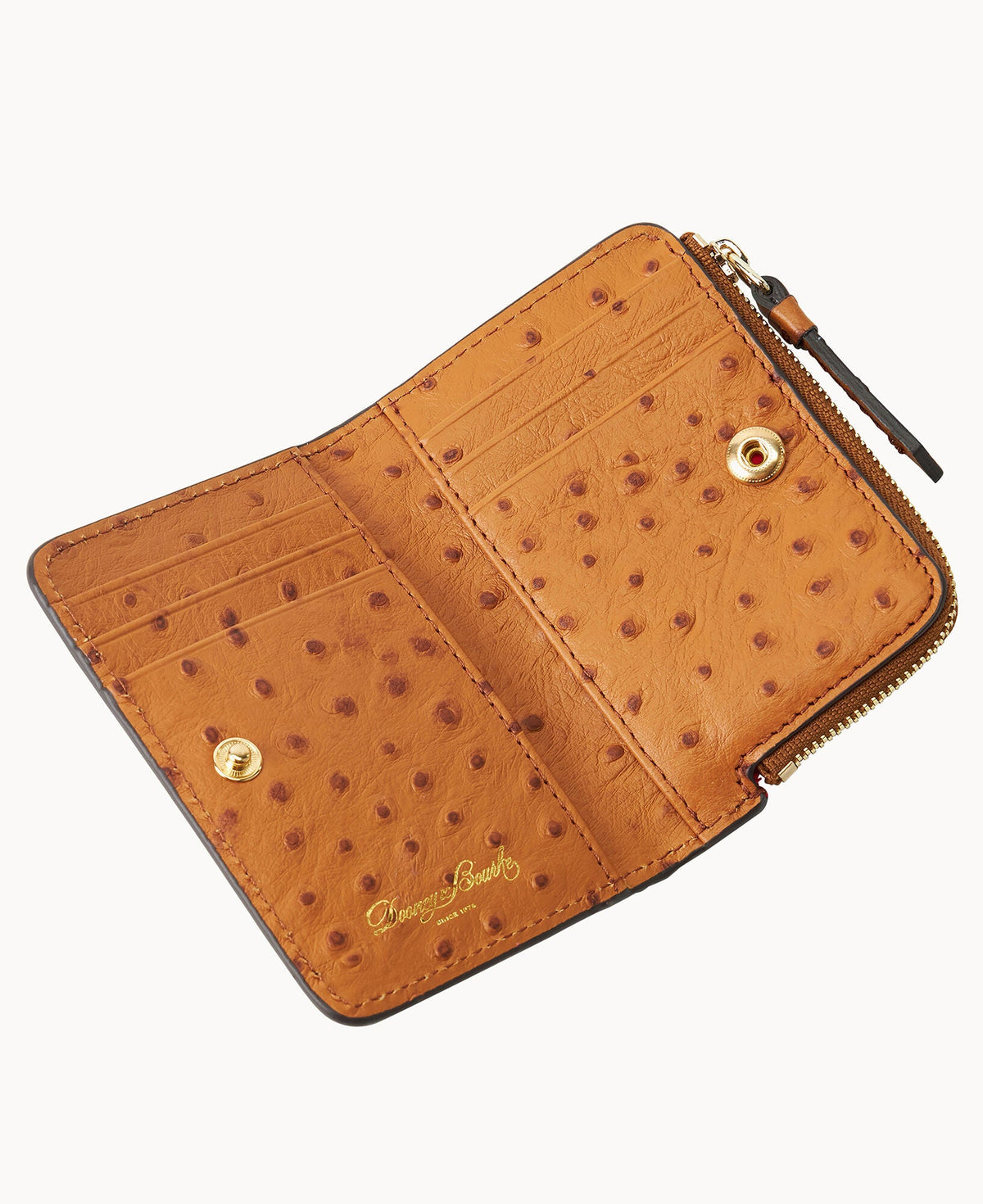 Ostrich Zip Credit Card Wallet 12