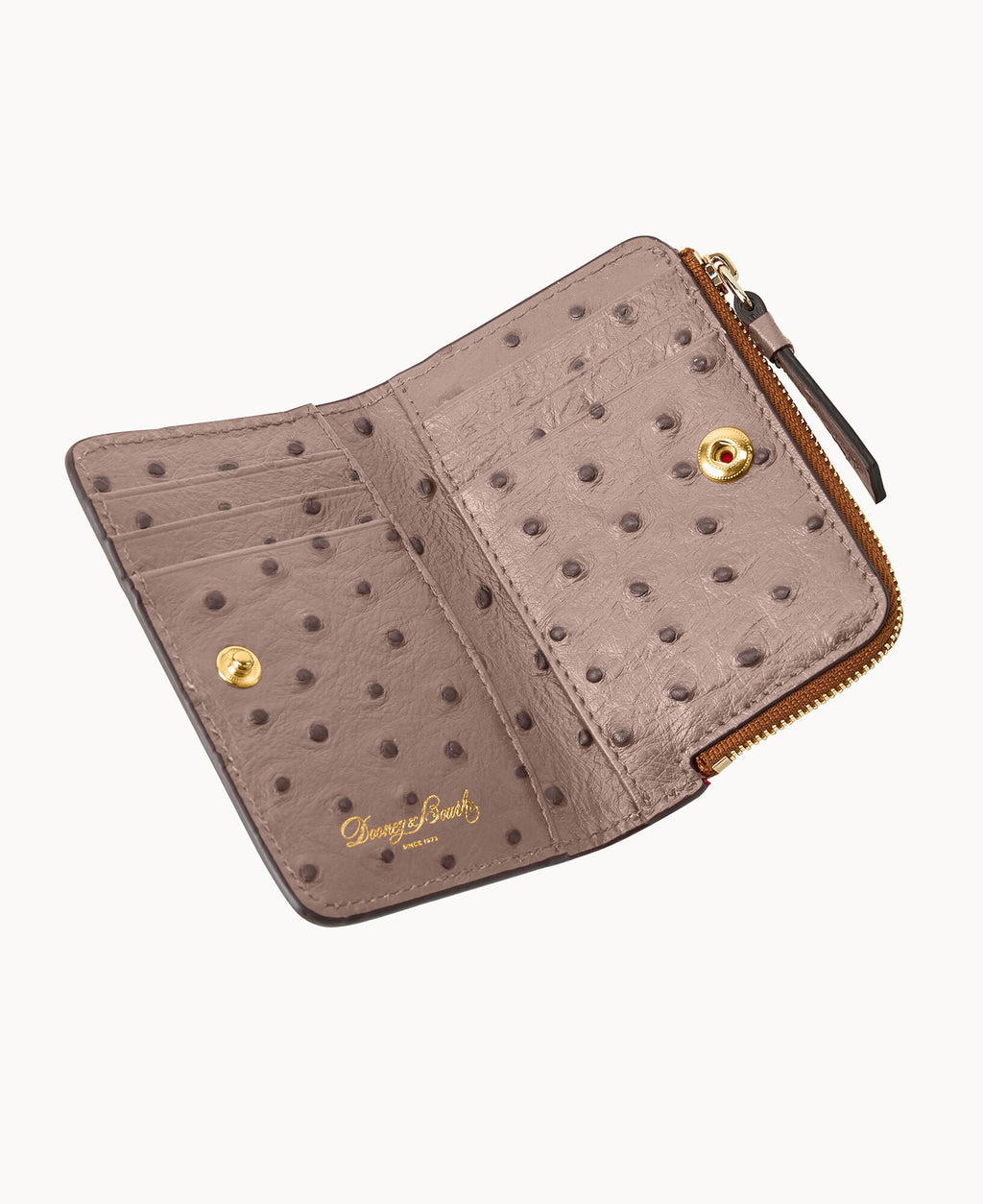 Ostrich Zip Credit Card Wallet 12